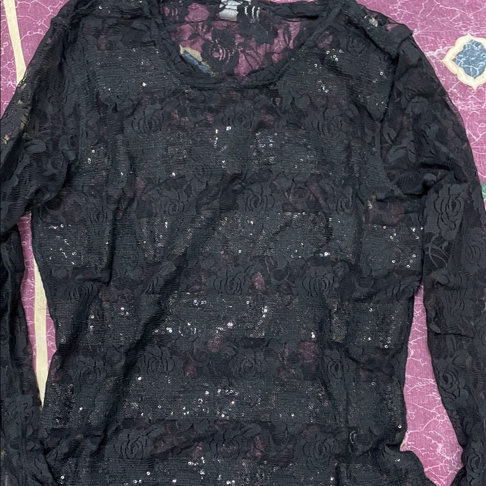 Ariat Black Lace Top